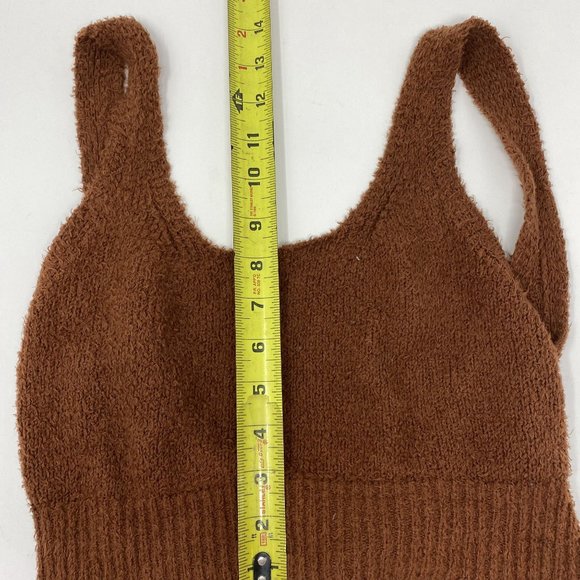 Reformation Knit Isle Teddy Crop Top Brown Small - Picture 7 of 7